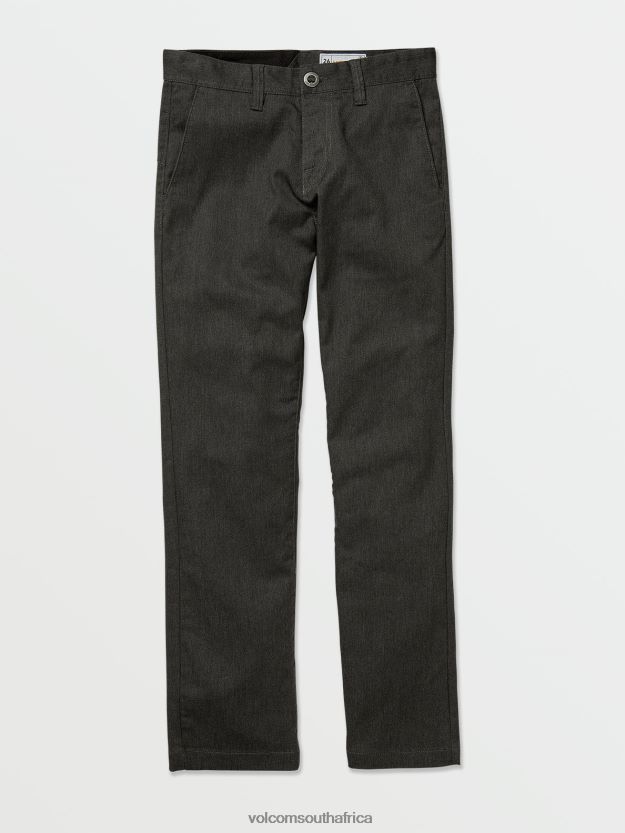 Z0ZR081270 Charcoal Heather Boys Frickin Modern Stretch Chino Pants Volcom Clothing - Image 8
