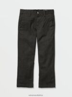 Z0ZR081272 Charcoal Heather Boys Frickin Modern Stretch Chino Pants Volcom Clothing - Image 7