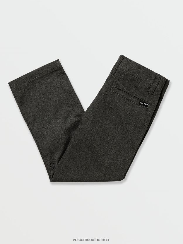 Z0ZR081272 Charcoal Heather Boys Frickin Modern Stretch Chino Pants Volcom Clothing - Image 8