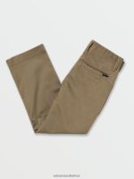 Z0ZR081274 Khaki Boys Frickin Modern Stretch Chino Pants Volcom Clothing - Image 11