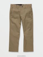 Z0ZR081274 Khaki Boys Frickin Modern Stretch Chino Pants Volcom Clothing - Image 9