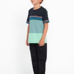 Z0ZR081275 Black Boys So Meshed Up Elastic Waist Pants Volcom Clothing