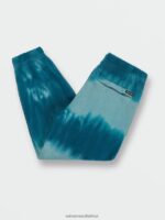 Z0ZR081277 Coastal Blue Boys Iconic Stone Plus Fleece Elastic Waist Pants Volcom Clothing - Image 2