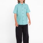 Z0ZR081279 Black Boys Billow Denim Pants Volcom Clothing