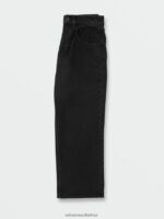 Z0ZR081279 Black Boys Billow Denim Pants Volcom Clothing - Image 5