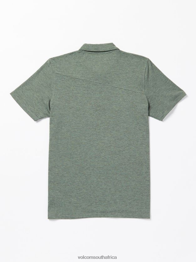 Z0ZR08127 Agave Men Hazard Pro Polo Short Sleeve Shirt Volcom Clothing - Image 3