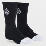 Z0ZR081289 Black Boys Full Stone Socks 3 Pack Volcom Accessories