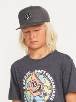 Z0ZR081294 Charcoal Heather Boys Quarter Twill Hat Volcom Accessories - Image 7