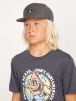 Z0ZR081294 Charcoal Heather Boys Quarter Twill Hat Volcom Accessories - Image 9