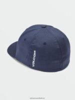 Z0ZR081295 Navy Combo Boys Full Stone Flexfit Hat Volcom Accessories - Image 2