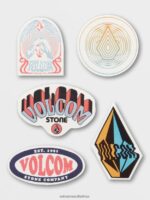 Z0ZR081296 Assorted Boys Trippy Sticker Pack Volcom Accessories - Image 3