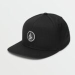 Z0ZR081298 Black Boys Quarter Twill Full Stone Cheese Hat Volcom Accessories