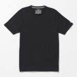 Z0ZR0812 Black Men Solid Short Sleeve Tee Volcom Clothing