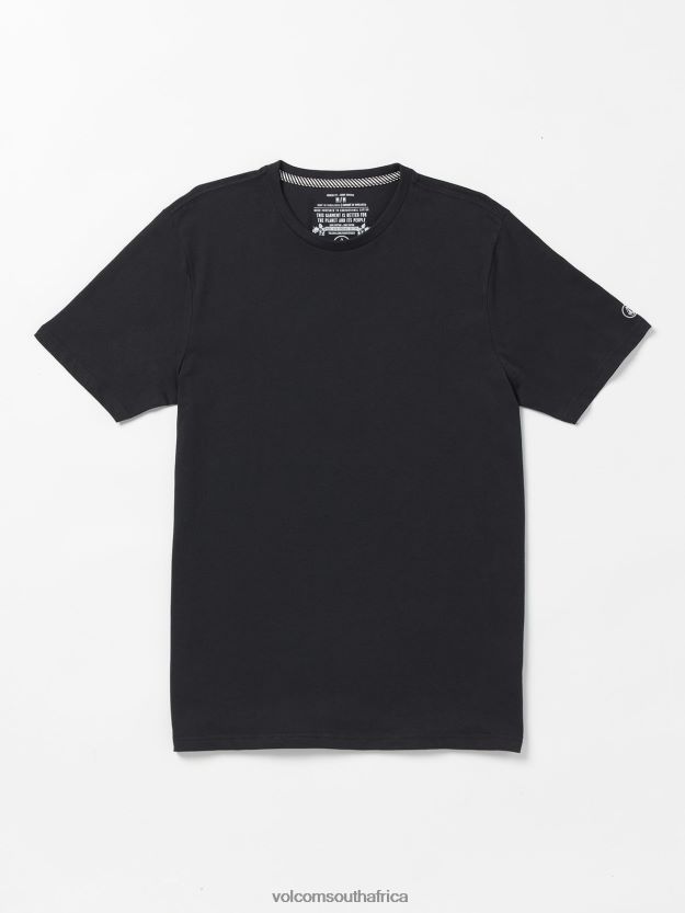 z0zr0812_black_men_solid_short_sleeve_tee_volcom_clothing.jpg Z0ZR0812 Black Men Solid Short Sleeve Tee Volcom Clothing - Image 1