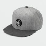 Z0ZR081301 Heather Black Boys Quarter Twill Hat Volcom Accessories