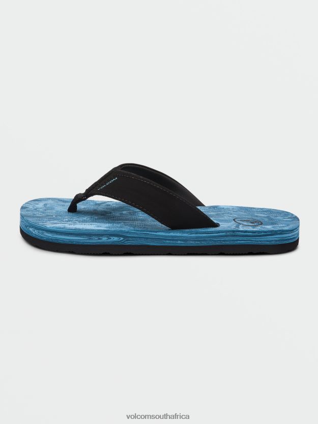 Z0ZR081310 Aged Indigo Boys Victor Big Youth Sandals Volcom Footwear - Image 4