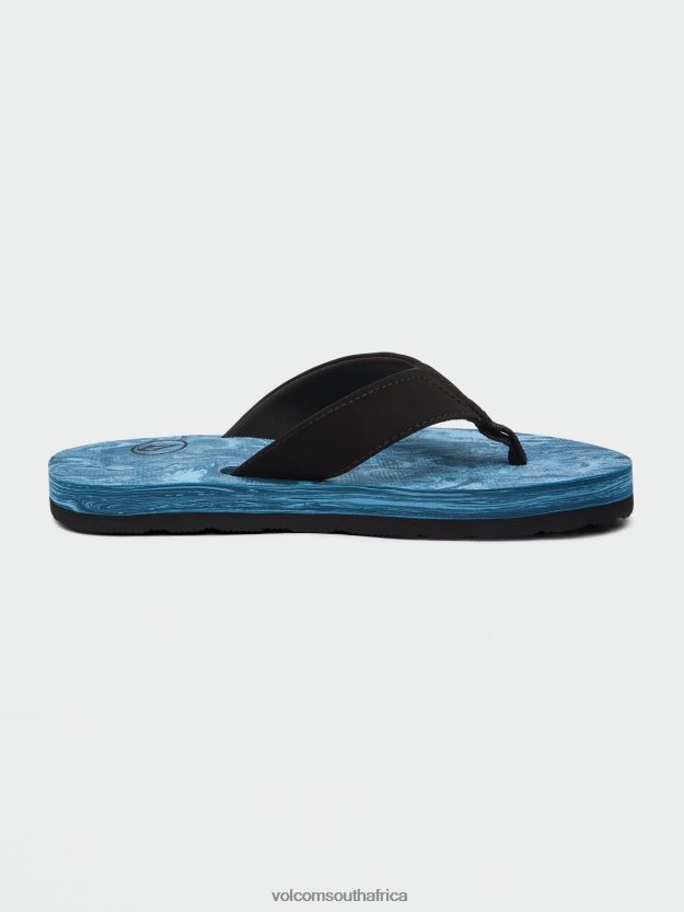 Z0ZR081310 Aged Indigo Boys Victor Big Youth Sandals Volcom Footwear - Image 6