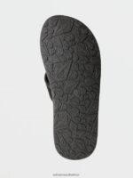 Z0ZR081311 Black White Boys Recliner Sandals Volcom Footwear - Image 7