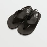 Z0ZR081313 Black Boys Victor Sandals Volcom Footwear