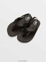 Z0ZR081313 Black Boys Victor Sandals Volcom Footwear