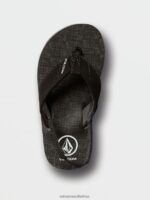 Z0ZR081313 Black Boys Victor Sandals Volcom Footwear - Image 4