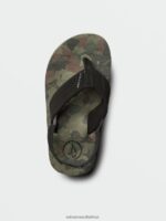 Z0ZR081316 Dark Camo Boys Victor Sandals Volcom Footwear - Image 2
