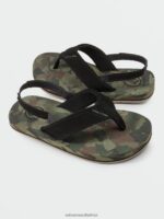 Z0ZR081316 Dark Camo Boys Victor Sandals Volcom Footwear