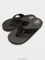 Z0ZR081317 Black Boys Victor Big Youth Sandals Volcom Footwear
