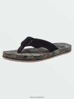 Z0ZR081318 Dark Camo Boys Victor Sandals Volcom Footwear - Image 8