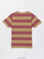 Z0ZR08131 Dark Khaki Men Bolders Crew Short Sleeve Shirt Volcom Clothing - Image 3