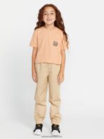 Z0ZR081320 Clay Girls Pocket Dial Tee Volcom Clothing