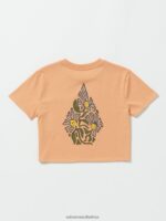 Z0ZR081320 Clay Girls Pocket Dial Tee Volcom Clothing - Image 4