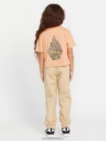 Z0ZR081320 Clay Girls Pocket Dial Tee Volcom Clothing - Image 6