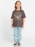 Z0ZR081321 Slate Grey Girls Truly Stoked Boyfriend Tee Volcom Clothing - Image 12