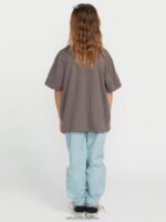 Z0ZR081321 Slate Grey Girls Truly Stoked Boyfriend Tee Volcom Clothing - Image 14