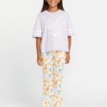Z0ZR081322 Light Purple Girls Truly Stoked Tee Volcom Clothing