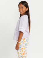 Z0ZR081322 Light Purple Girls Truly Stoked Tee Volcom Clothing - Image 5
