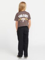 Z0ZR081323 Slate Grey Girls Pocket Dial Tee Volcom Clothing - Image 2