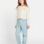 Z0ZR081325 Cloud Girls Pocket Dial Long Sleeve Tee Volcom Clothing