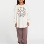 Z0ZR081326 Cloud Girls Werkin Doubles Long Sleeve Tee Volcom Clothing