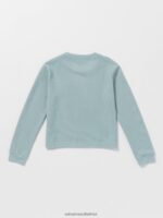 Z0ZR081328 Smokey Blue Girls Thermality Long Sleeve Tee Volcom Clothing - Image 9