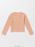 Z0ZR081329 Clay Girls Thermality Long Sleeve Tee Volcom Clothing - Image 4