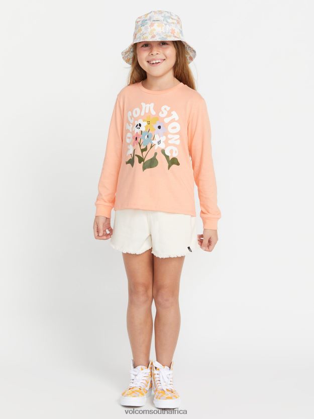 Z0ZR081330 Coral Girls Made From Stoke Long Sleeve Tee Volcom Clothing - Image 1