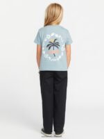 Z0ZR081332 Smokey Blue Girls Last Party Tee Volcom Clothing - Image 11