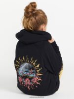 Z0ZR081336 Black Girls Truly Stoked Boyfriend Hoodie Volcom Clothing - Image 11