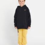 Z0ZR081336 Black Girls Truly Stoked Boyfriend Hoodie Volcom Clothing