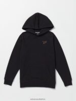 Z0ZR081336 Black Girls Truly Stoked Boyfriend Hoodie Volcom Clothing - Image 4
