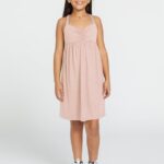 Z0ZR081339 Winter Orchid Girls Wyldflowerdress Volcom Clothing