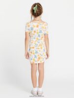 Z0ZR081340 Multi Girls Bust A Groove Dress Volcom Clothing - Image 2