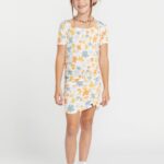 Z0ZR081340 Multi Girls Bust A Groove Dress Volcom Clothing